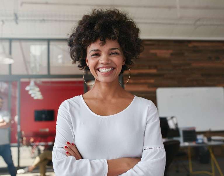 A young lady with an In-House Dental Membership Plan in Tampa, FL
