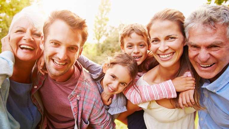 Friends and family smiling after general dentistry in Tampa, FL